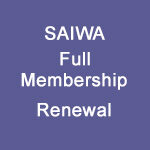 SAIWA Full Membership - Renew $363 + GST = $399.30