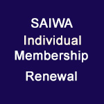 SAIWA Individual Membership - Renew $20 +GST = $22.00